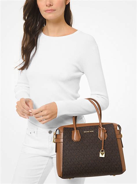 michael kors mercer gallery medium|michael kors mercer belted satchel.